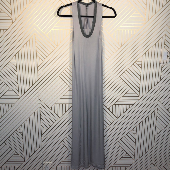 James Perse Racerback Ringer Maxi Dress Heather - Picture 3 of 8